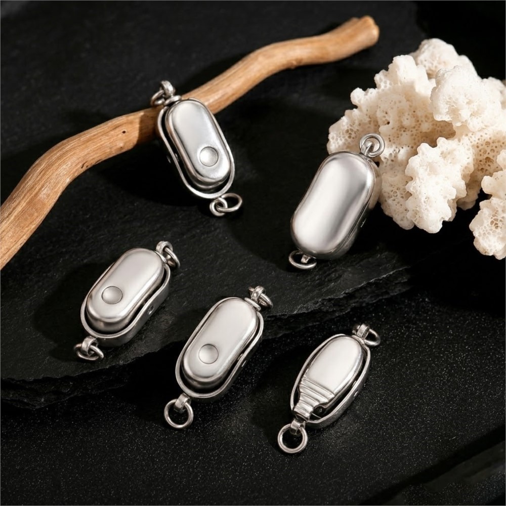2/5Pcs Stainless Steel Peanut  - огляд і ціна Pearl Trim Chain