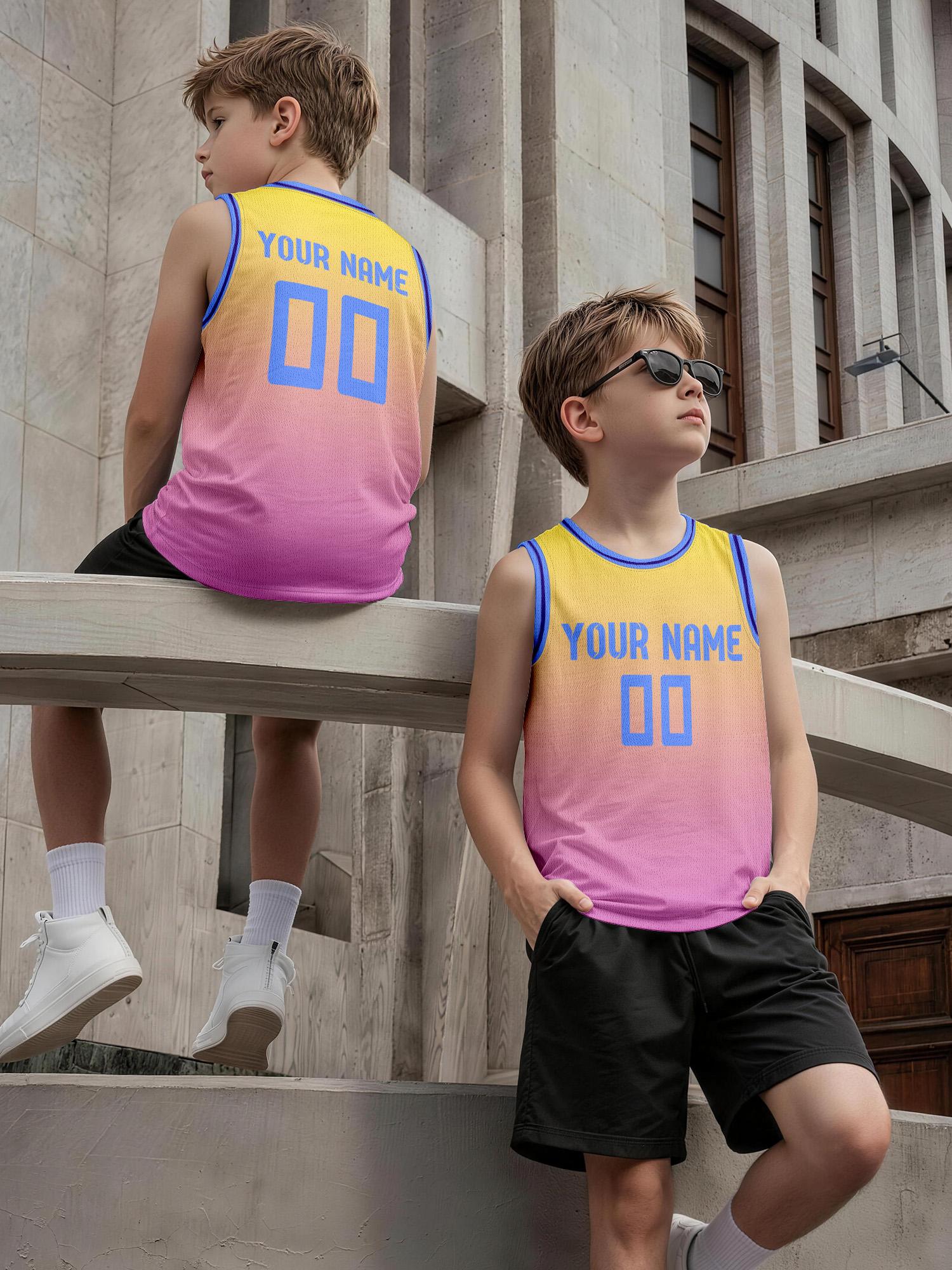 Yellow‑Pink Gradient Blue Trim - огляд і ціна Embellish Knit