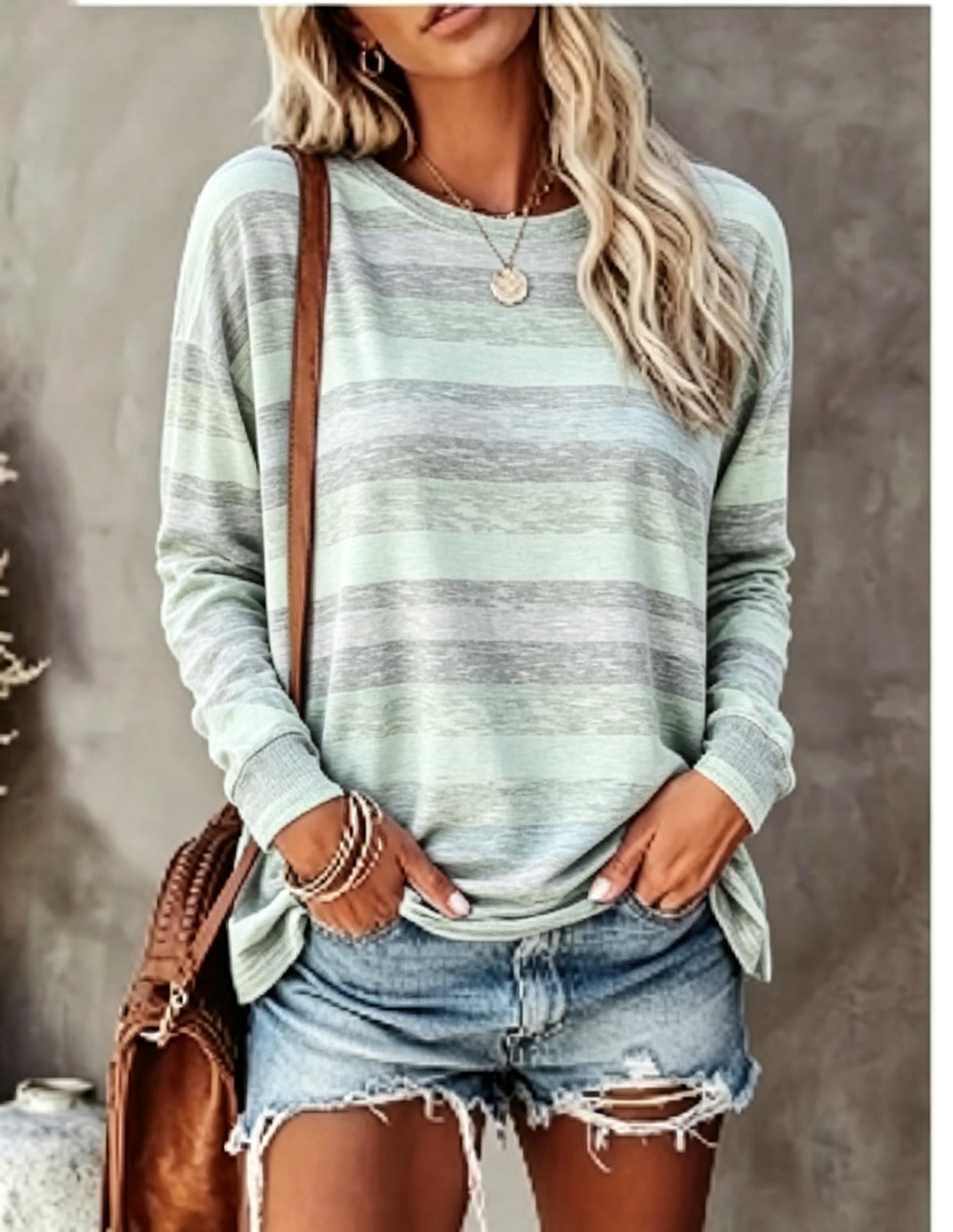 Women Long Sleeve T‑Shirt Vint - огляд і ціна Embellish Knit