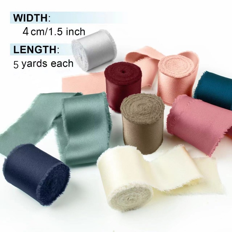Silk Satin Ribbon 3 Roll Woode - огляд і ціна Organza Ribbon Spool